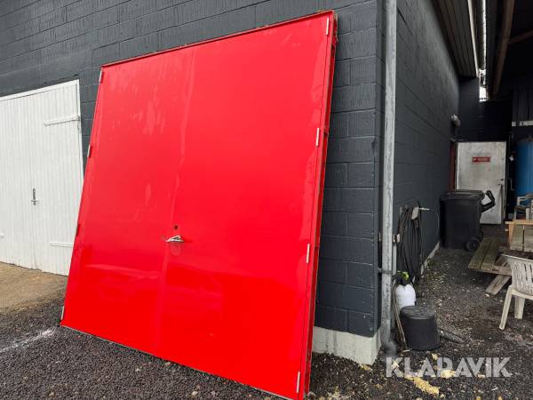 Dobbelt ståldør 1 styk