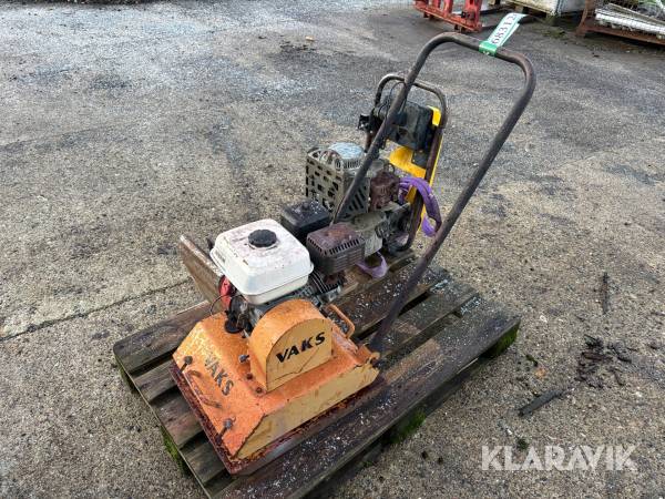 Pladevibrator + Jordloppe Vaks + Wacker Neuson 2 stk