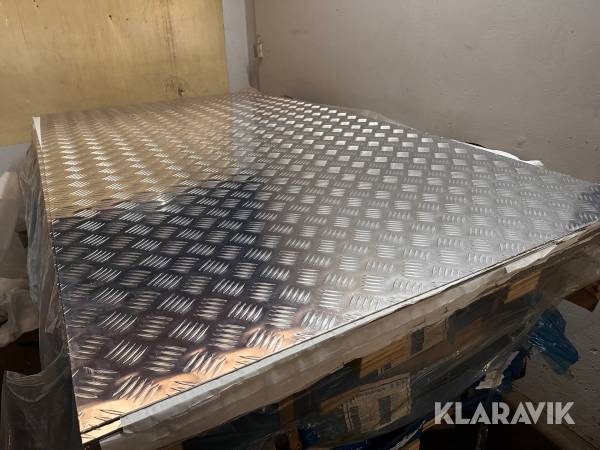 Dørkplader i aluminium, skridsikre - 10 styk.