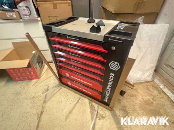 Værktøjsvogn Schwartzmann 259 dele værktøj